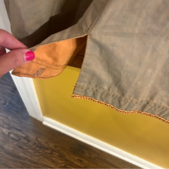 Peruvian Connection distressed tan khaki utility cargo dress size 4 - Picture 12 of 13